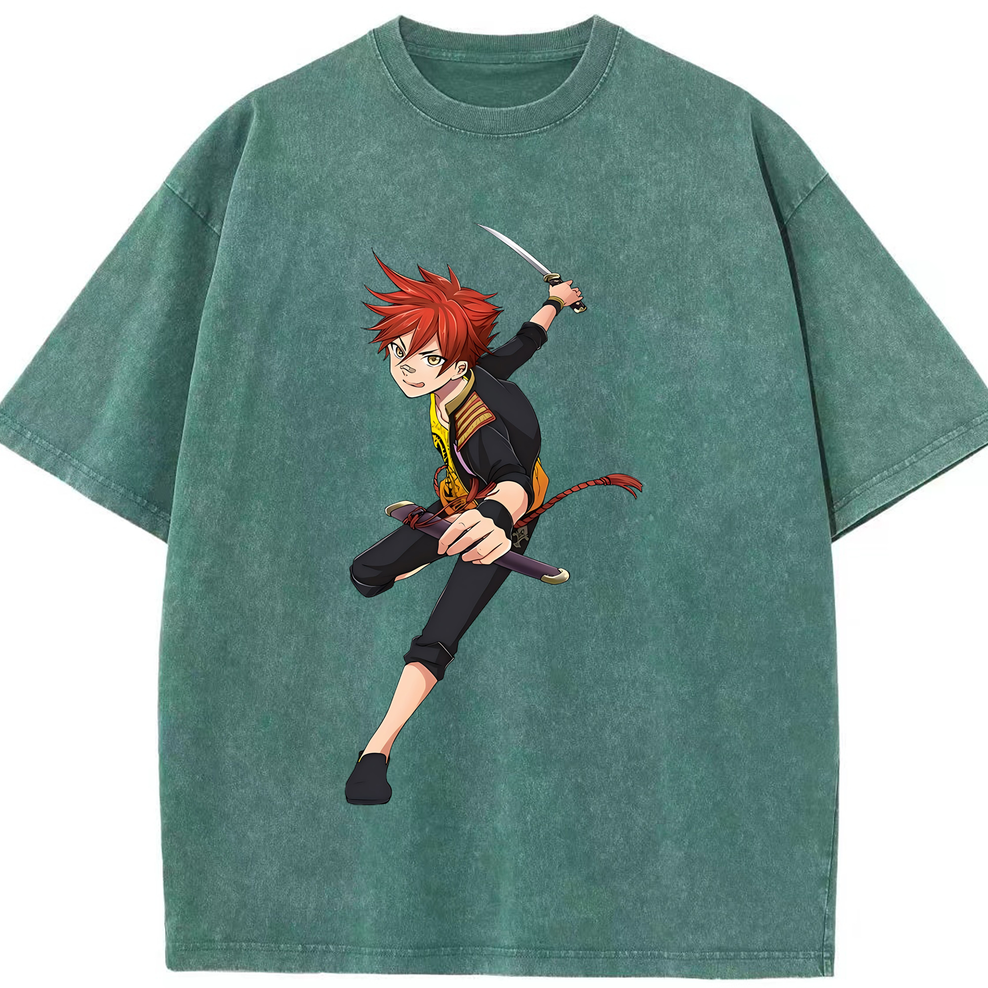 （画像用） 刀剣乱舞 Touken Ranbu 綿100% ヴィンテージ風 半袖Tシャツ（フロントプリント）
